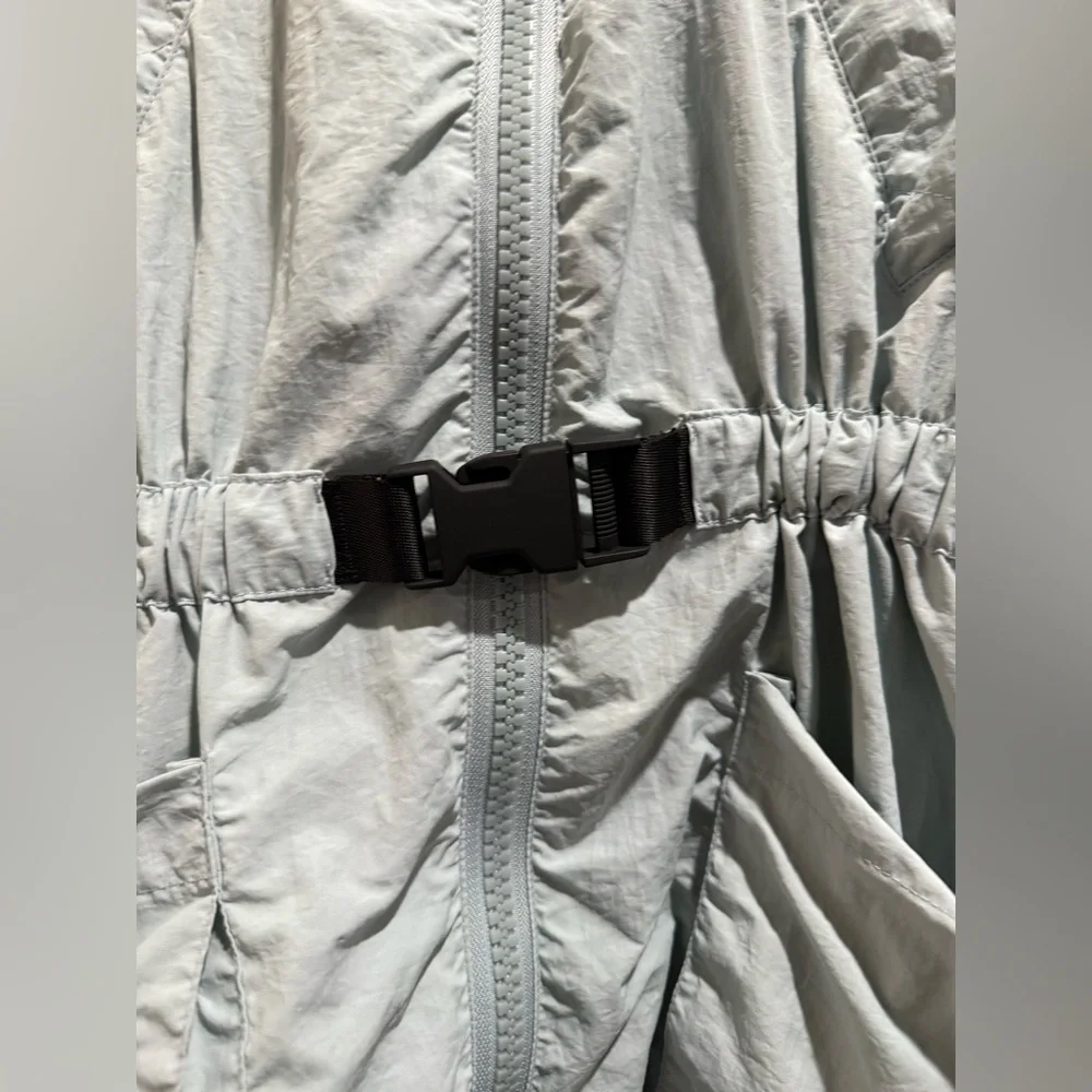 Zara Light Blue‎ Rain/ windbreaker Jacket with Hood Size 9-10